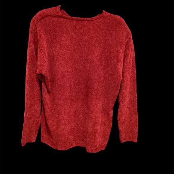 LIZ CLAIBORNE Plus size 1 Red V neck Sweater NWT - Picture 2 of 4